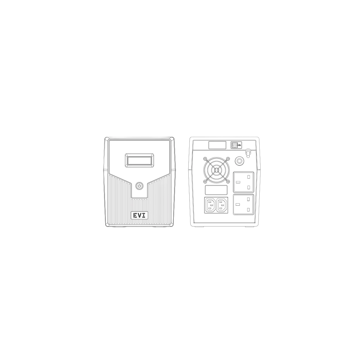 Evi Power 1600VA Ups 2 Year Warranty ( 1 Year On Battery), view 2
