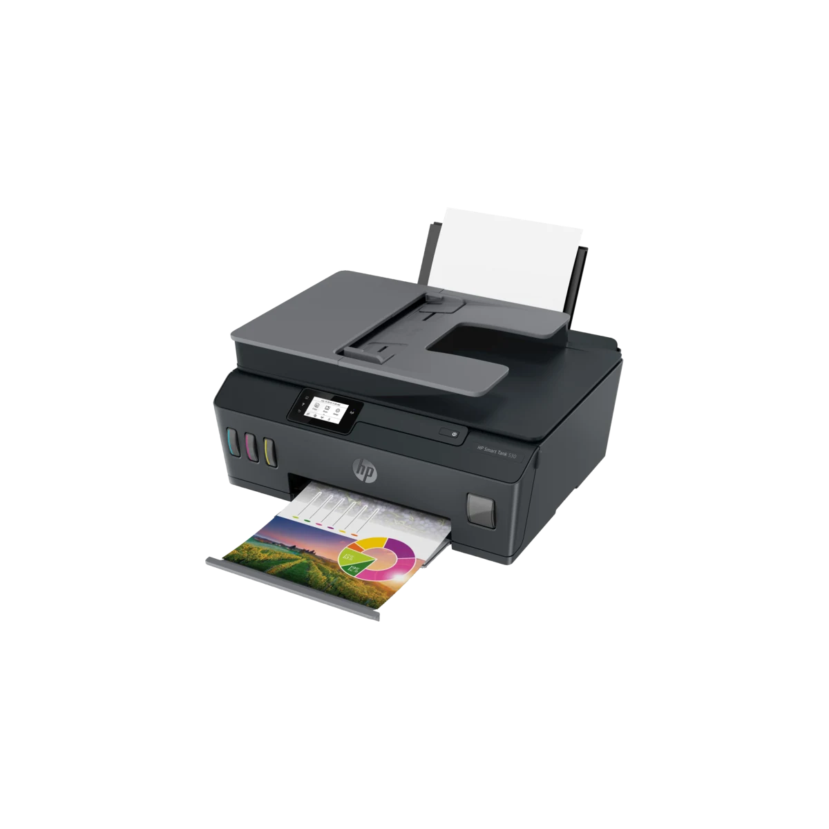 HP Printer Smart Ink Tank 530 Wireless/print/scan/copy With Adf, view 3
