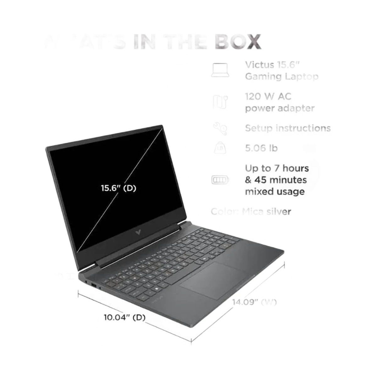 HP Gaming Victus 15 FB3093DX AMD Ryzen 7-7445HS 16GB 512SSD RTX 4050 6GB, view 4