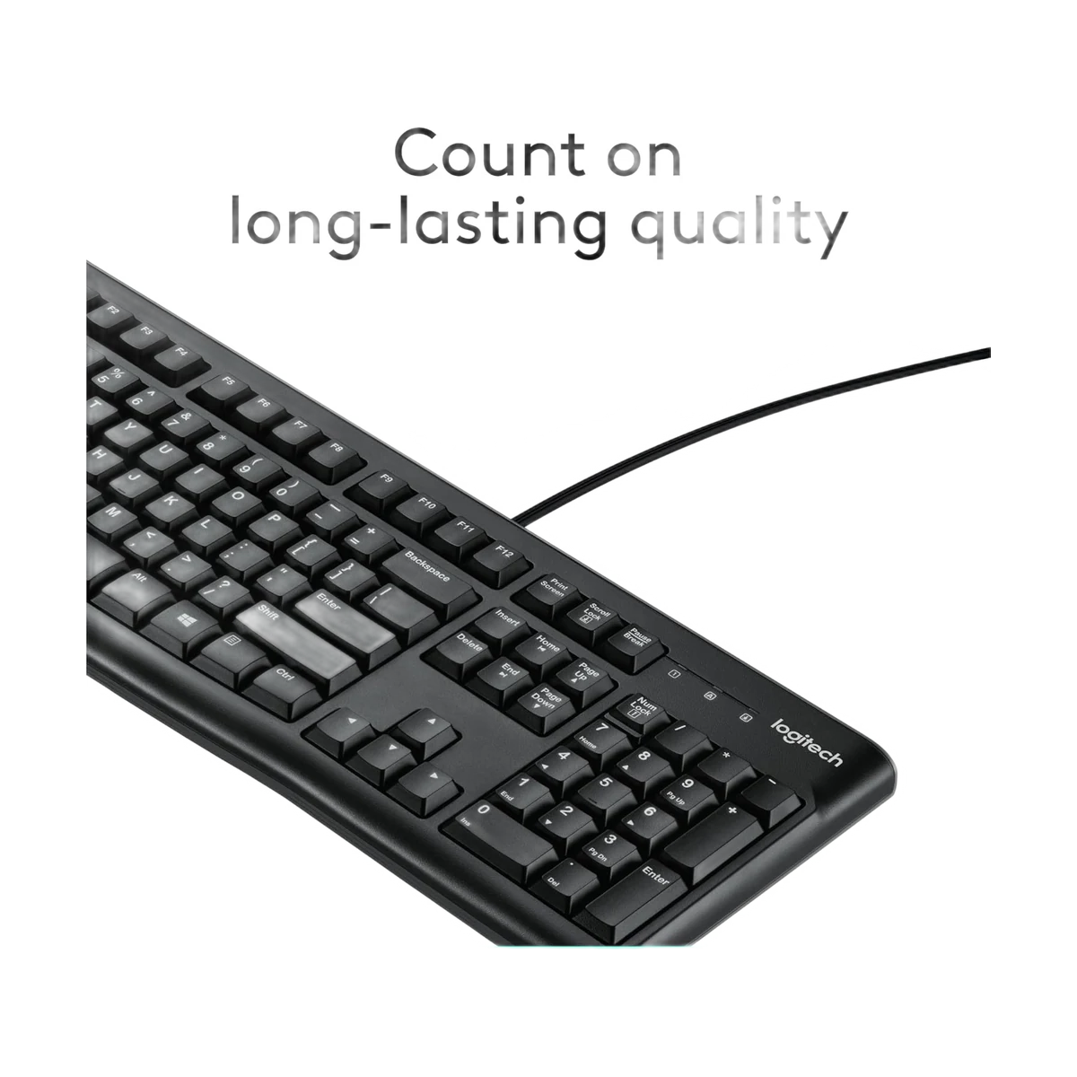 K120 Wired Keyboard Logitech, view 3