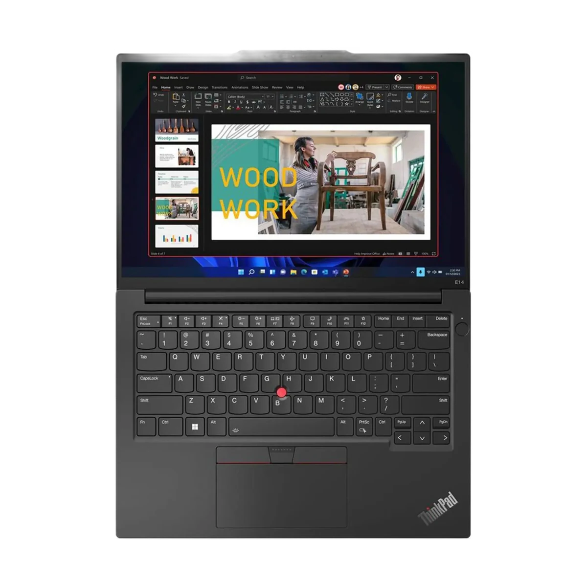 Laptop Lenovo ThinkPad E14 AMD Ryzen 5-220 16GB 512SSD 14IN Dos 1 Yr Warranty, view 4