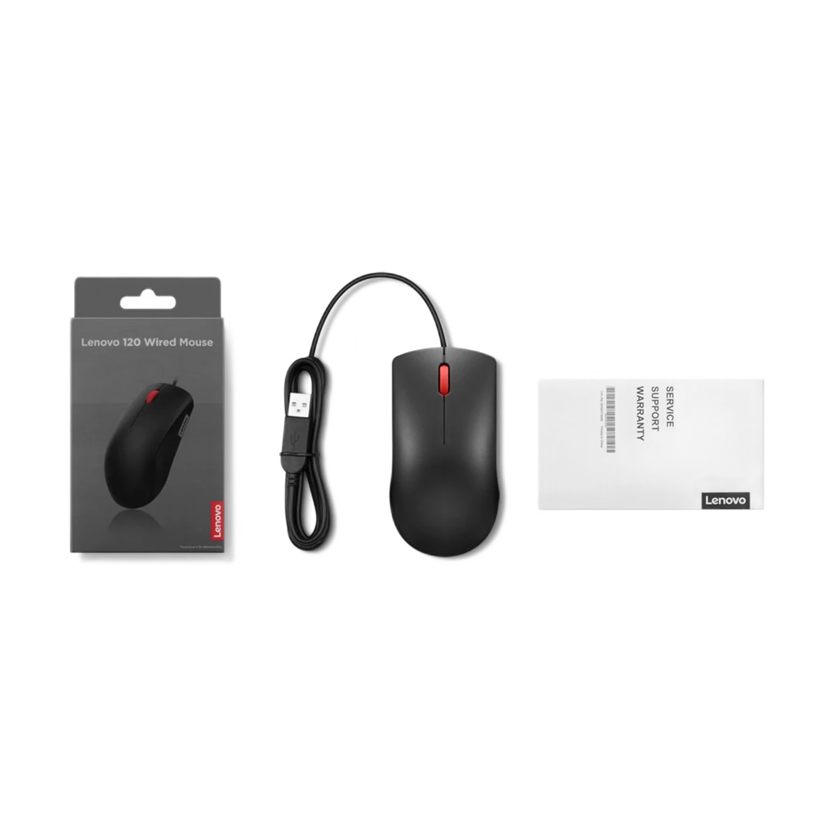 Lenovo 120 Wired Mouse, view 2