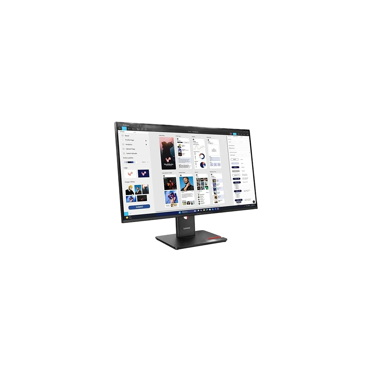 Monitor Lenovo T32UD-40 32IN 4K UHD Monitor HDMI Dp USB-c Ethernet, view 2