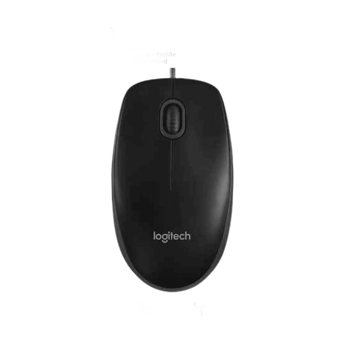 Mouse Logitech Corded Business Series Mouse B100 Black, view 3