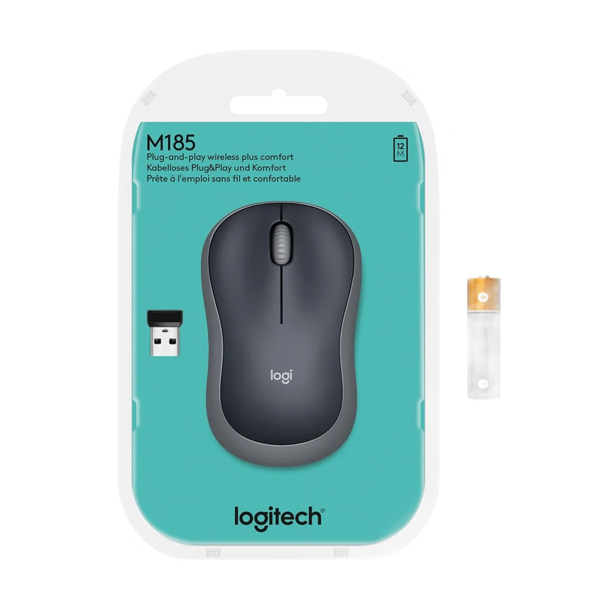 Mouse Logitech M185, view 2