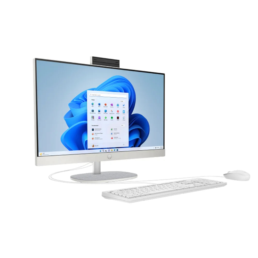 Desktop HP Aio 24 CR1081 U7-155U 8GB 512SSD 23.8IN Dos 1 Yr Warranty White, view 3