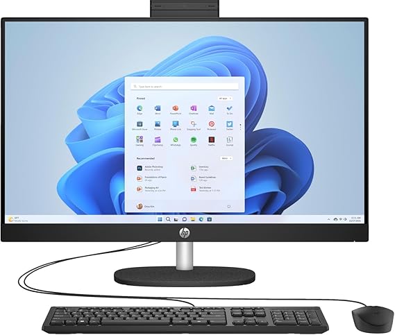 Desktop HP Aio 27 CR1078 U7-155U 8GB 512SSD 27IN Dos 1 Yr Warranty Black, view 2