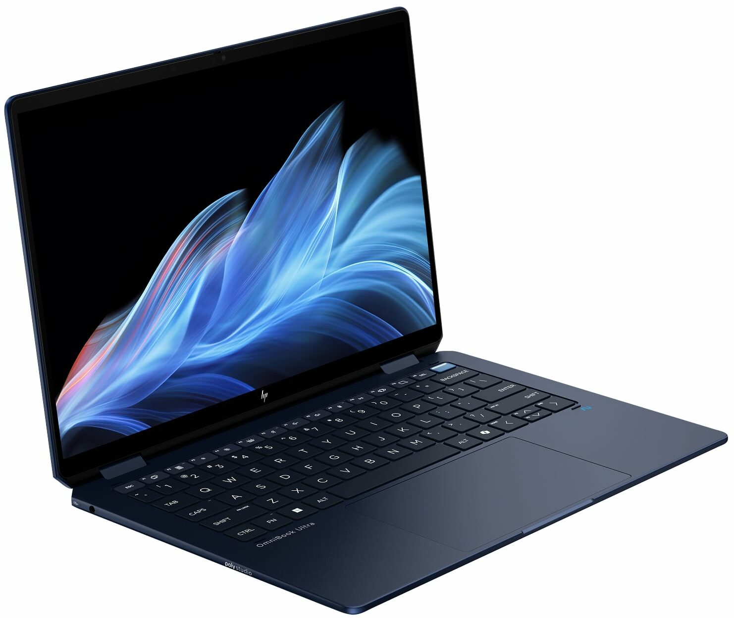 Laptop HP Ob Ultra Flip 14-FH0004NIA Core U5 226V 16GB 512SSD 14IN Touch WIN11H 1 Yr War Blue, view 2
