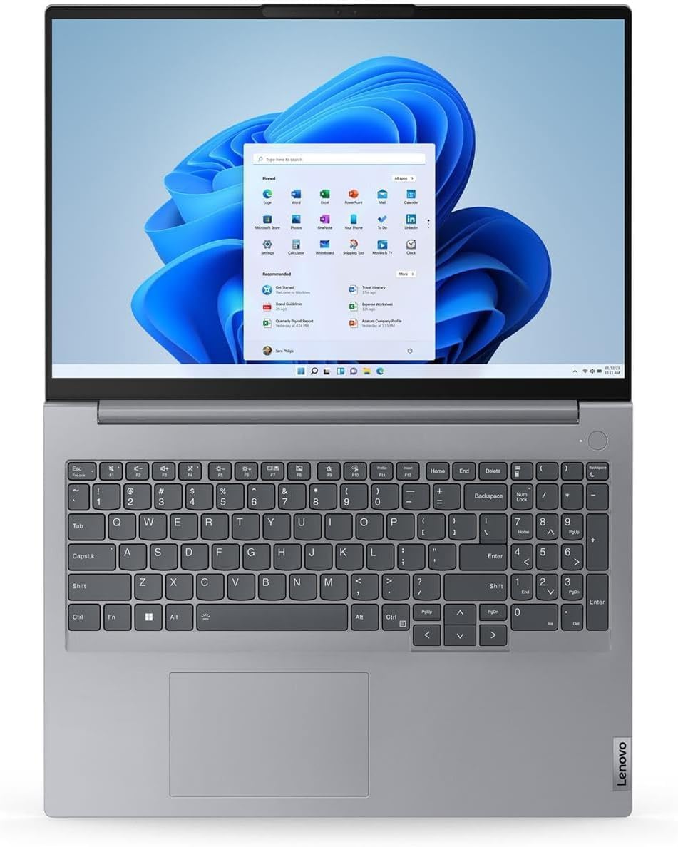 Laptop Lenovo ThinkBook 16 G8 Irl Core 5-210H 8GB 512SSD Dos 16IN 1 Year Warranty Topload Case, view 4