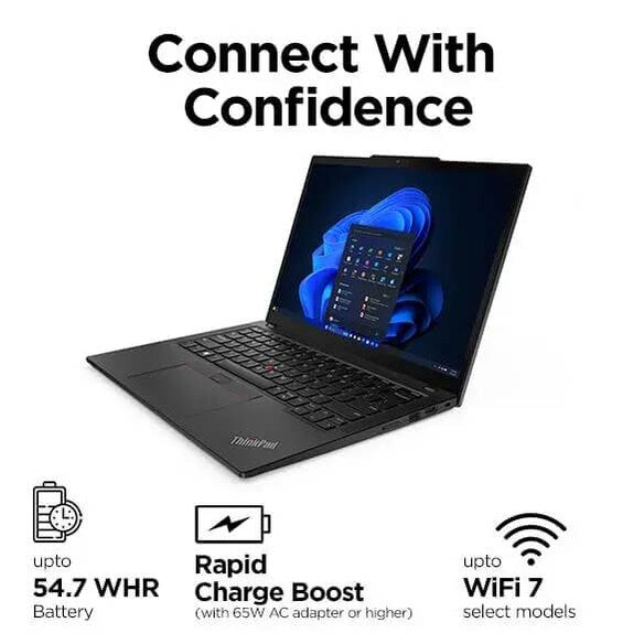 Laptop Lenovo ThinkPad X13 GEN5 U7-155U 16GB 1TBSSD 13.3IN WIN11PRO 3 Yr Warranty, view 2