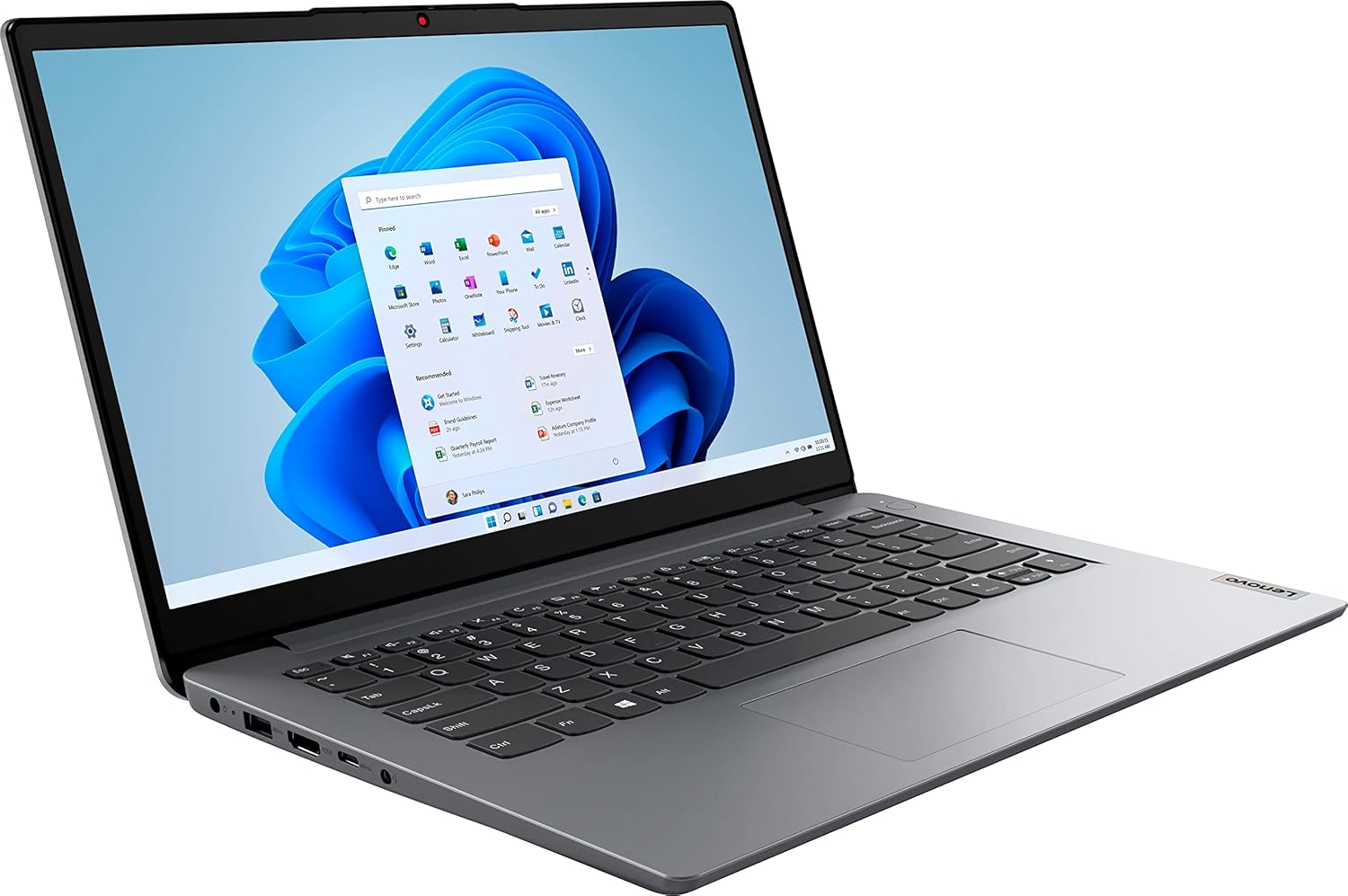 Lenovo IdeaPad 1 14ALC7 RYZEN5-5500U 8GB 512GB SSD WIN11H 14IN, view 3