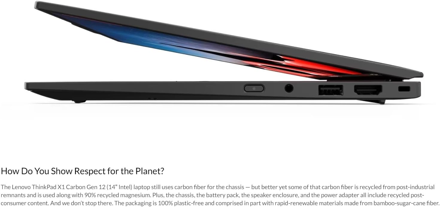Lenovo Laptop ThinkPad X1 Carbon Core Ultra 7 16GB 2TBSSD Windows 11 Pro 14 Inches 1 Yr Wa, view 2